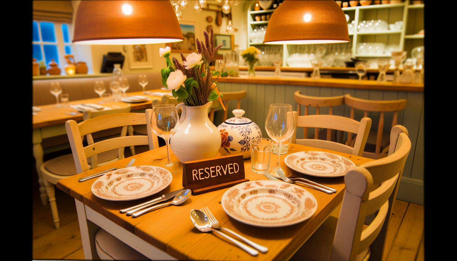 restaurant table reservation