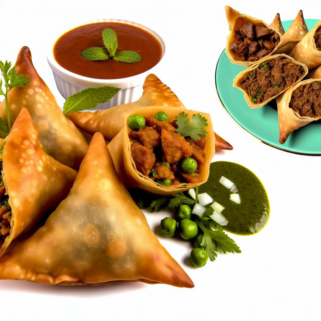 chicken beef samosa